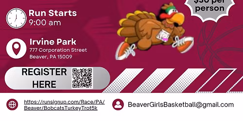 9th Annual Bobcats Turkey Trot 5K