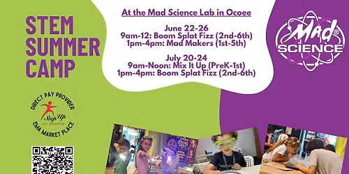STEM Camps at the Mad Science Lab in Ocoee