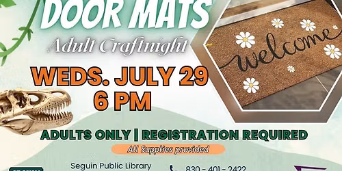 Adult Craft Night - DIY Hand-Painted Door Mats