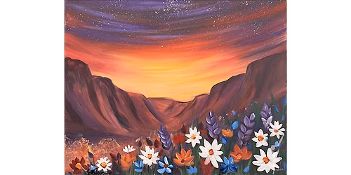 Cosmic Blooming Canyon Glow - Paint and Sip in Houston | Classpop!\u2122