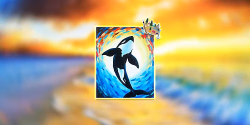 Sun-kissed Orca Paint-n-Sip at Recluse Brew Works