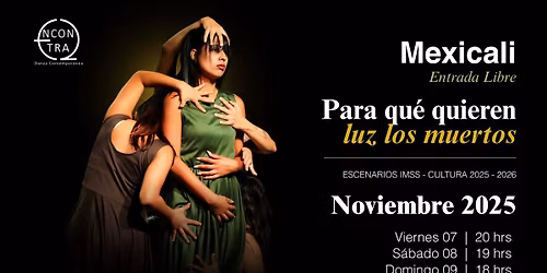 Obra de danza contempor\u00e1nea | "Para qu\u00e9 quieren luz los muertos"