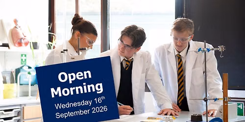 Frewen College Open Morning - 16th September 2026