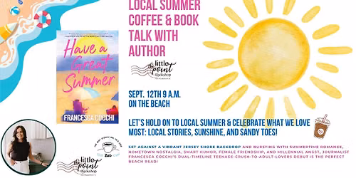 Local Summer with Author, Francesca Cocchi