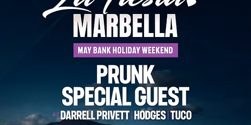 La Fiesta at TIBU Marbella (Special Guests: RIORDAN + PRUNK)