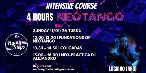 4 hours NEOTANGO-Intensive Course In Turku with Luciano Des (AR)