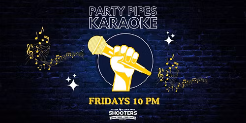 Karaoke at Shooters Cedar Park! 1\/30