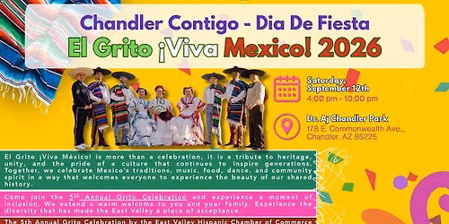 Chandler Contigo - Dia De Fiesta: El Grito \u00a1Viva M\u00e9xico! 2026