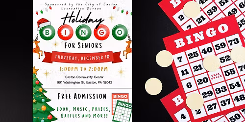 Holiday Bingo for Seniors with the Easton Rec Bureau