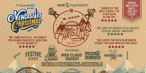 Christmas Village 2025 \ud83c\udf84 Old Eldon Square \ud83c\udf84 Newcastle Upon Tyne