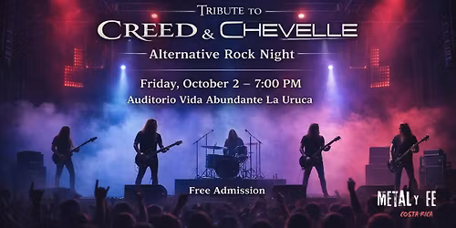 \ud83d\udd25 Tributo a Creed & Chevelle \u2013 Noche de Rock Alternativo \ud83d\udd25