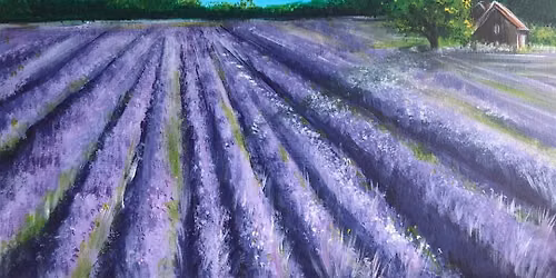 Paint n Chill Sat 3pm with Free Drink @Auckland -Lavender Field