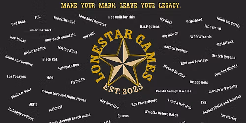 The Lonestar Games 2026