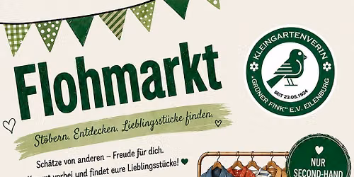 Flohmarkt im KGV ,,Gr\u00fcner Fink\u201c e.V. Eilenburg