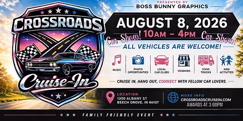 Crossroads Cruise-In Car Show 2026