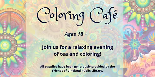 Afternoon Coloring Caf\u00e9 for Adults