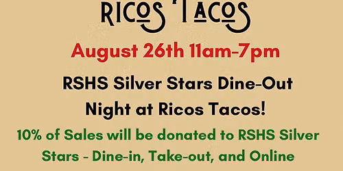 Ricos Tacos Night - RSHS Silver Stars 