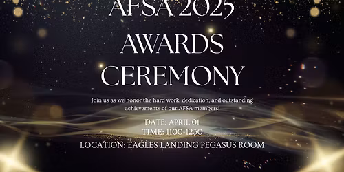 April General Membership Meeting - 2025 Annual Awards Ceremony!!