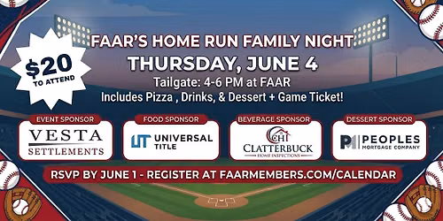 FAAR's Home Run Family Night