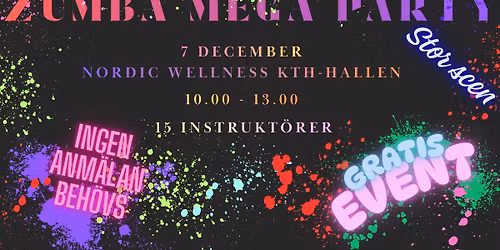 ZUMBA MEGA PARTY 7 dec