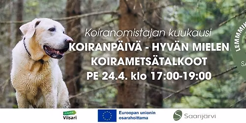Hyv\u00e4n mielen koiramets\u00e4talkoot \u2013 koiranp\u00e4iv\u00e4n\u00e4 24.4.