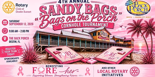4th Annual Sandy Bags Cornhole Tournament | Bags on the Porch!