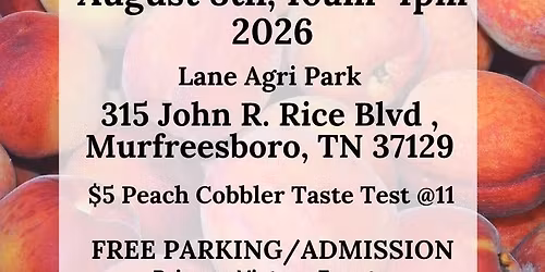 5th Annual Peach Cobbler Festival