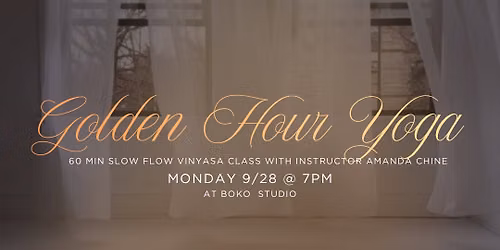 Golden Hour Vinyasa Yoga Flow