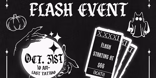 Black Lantern\u2019s Halloween Tattoo Flash Event \ud83d\udd78\ufe0f\ud83d\udd77\ufe0f\ud83c\udf83