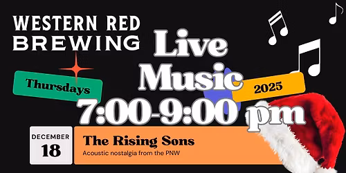 The Rising Sons LIVE at Western Red Brewing