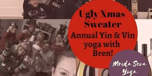 Annual Ugly Xmas Sweater Yin & Vin with Bren