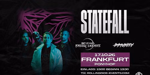 STATEFALL LIVE in Frankfurt, Ponyhof Club - Exclusive Headline Show