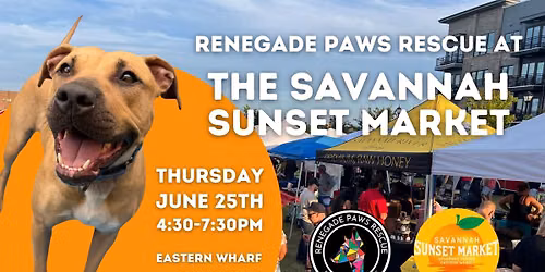 Renegade Paws Rescue at the Savannah Sunset Market