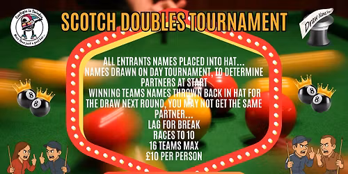 Cuetopia\u2019s Scotch Blind Doubles Competition