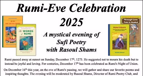 Rumi-Eve Celebration 2025 with Rasoul Shams