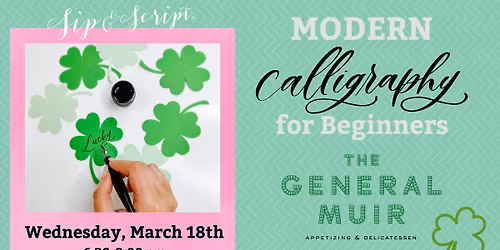 Modern Calligraphy for Beginners at The General Muir