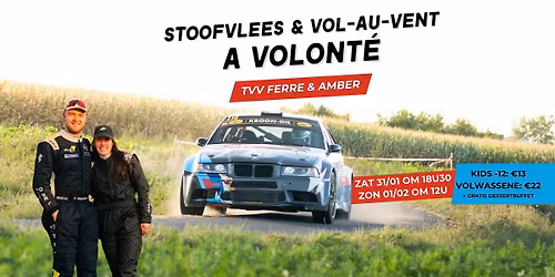 Eetfestijn Ferre & Amber - tvv rallyseizoen 2026