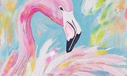 Fruity Flamingo Paint Night