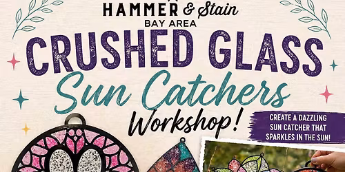 Crushed glass & resin sun catcher workshop