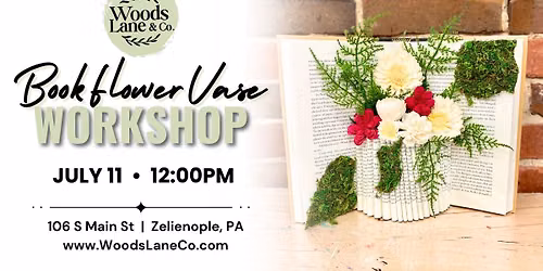 Book Flower Vase Workshop
