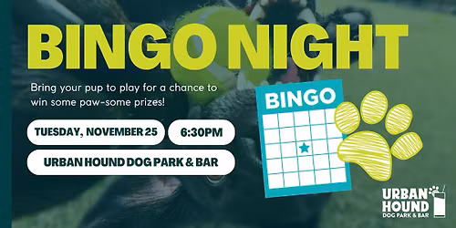 Bingo Night at Urban Hound Dog Park & Bar