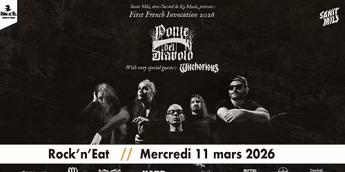 PONTE DEL DIAVOLO \u2022 WITCHORIOUS au Rock'n'Eat (Lyon)