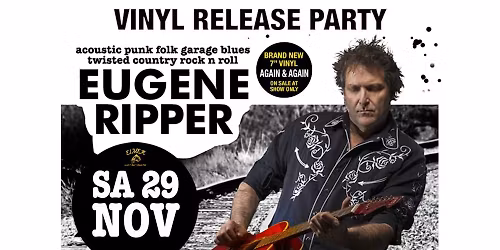 EUGENE RIPPER (CA) - Acoustic punk folk blues rock live at EIMER (vinyl release party)