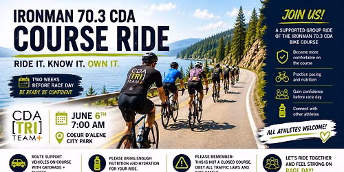 🚴‍♀️ IRONMAN 70.3 CDA COURSE RIDE 🚴‍♂️ — Museum of North Idaho