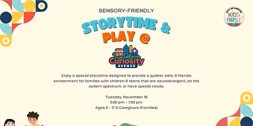 Sensory-Friendly Storytime & Play @ Curiosity Avenue
