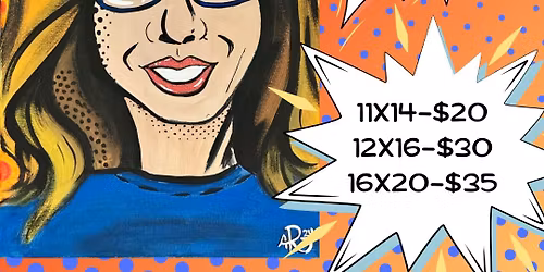 Comic Book Portraits Painting Event (Reserve only!)