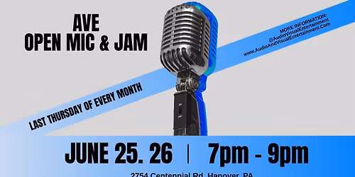 AVE June Open Mic & Jam 