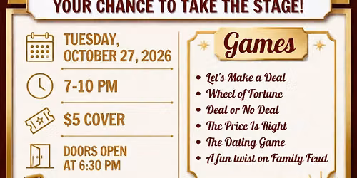 Game Show Night - Anoka Lions Halloween Tent Event