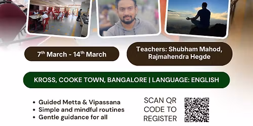 Metta Vipassana 8 days Meditation Retreat - Bangalore