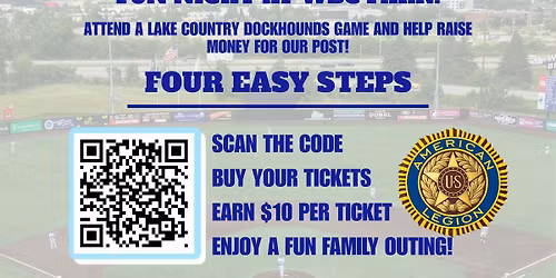Okauchee Legion Fundraiser night @ Dockhounds Game!!
